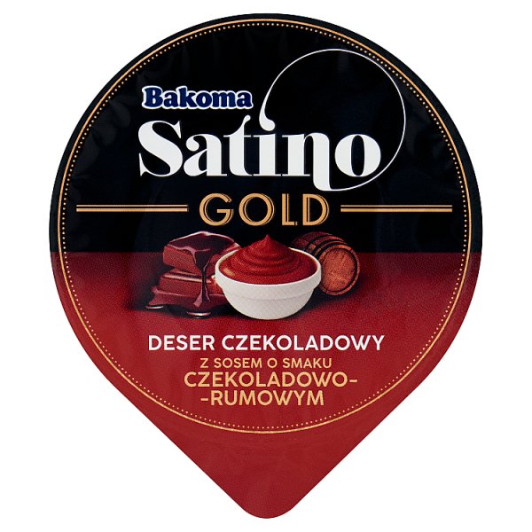 Bakoma Satino Gold Deser czekoladowy z sosem o smaku czekoladowo-rumowym 135 g