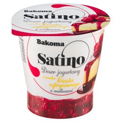 Bakoma Satino Deser jogurtowy o smaku ciasta cytrynowego z malinami 145 g