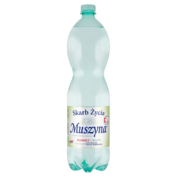 Muszyna Skarb Życia Naturalna woda mineralna wysokozmineralizowana gazowana 1,5 l
