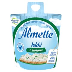Almette Puszysty serek twarogowy lekki z ziołami 150 g