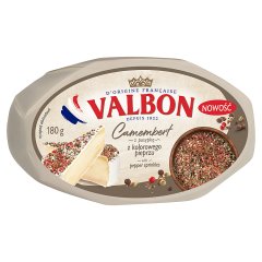 Valbon Camembert z posypką z kolorowego pieprzu 180 g