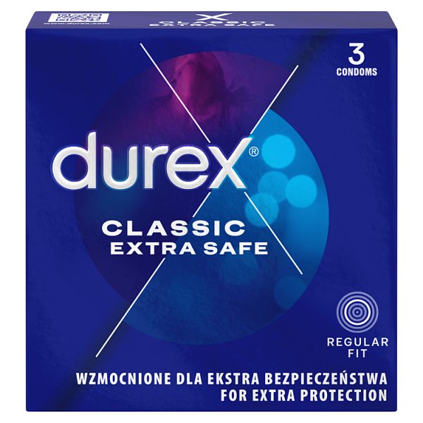 Durex Classic Extra Safe Prezerwatywy 3 sztuki