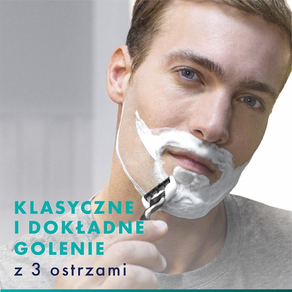 Wkłady wymienne do maszynki do golenia Mach3 dla mężczyzn, Wkłady wymienne Gillette z 3 ostrzami