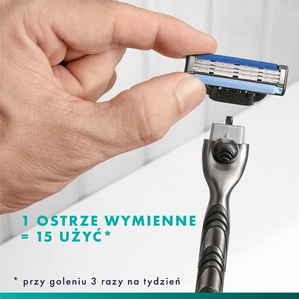Wkłady wymienne do maszynki do golenia Mach3 dla mężczyzn, Wkłady wymienne Gillette z 3 ostrzami