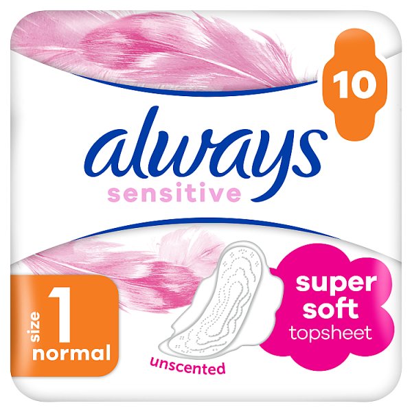 Always Platinum Podpaski ze skrzydełkami Normal, 10 sztuk