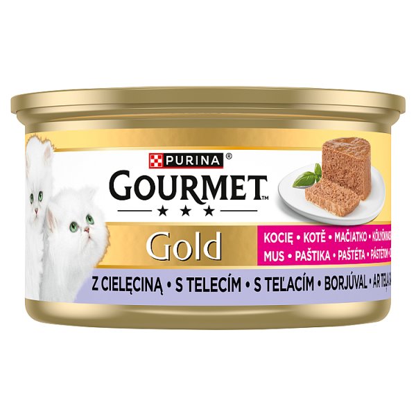 Gourmet Gold Karma dla kociąt mus z cielęciną 85 g