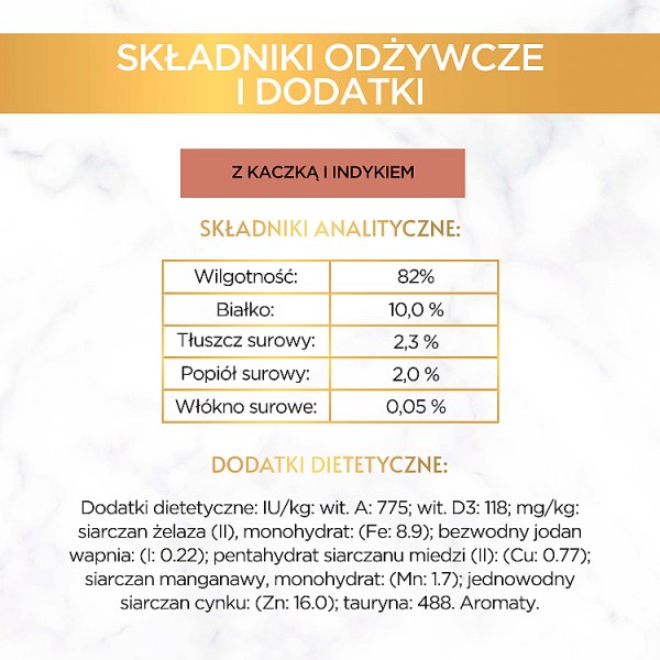 Gourmet Gold Karma dla kotów casserole z kaczką i indykiem w sosie 85 g
