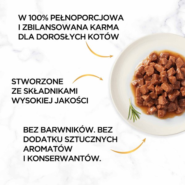 Gourmet Gold Karma dla kotów kurczak i wątróbka w sosie 85 g