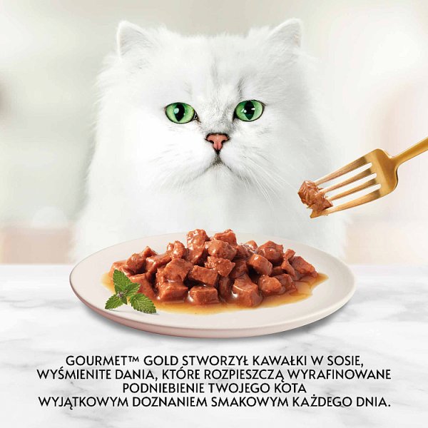 Gourmet Gold Karma dla kotów kurczak i wątróbka w sosie 85 g