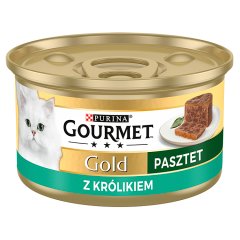 Gourmet Gold Karma dla kotów pasztet z kawałkami królika 85 g
