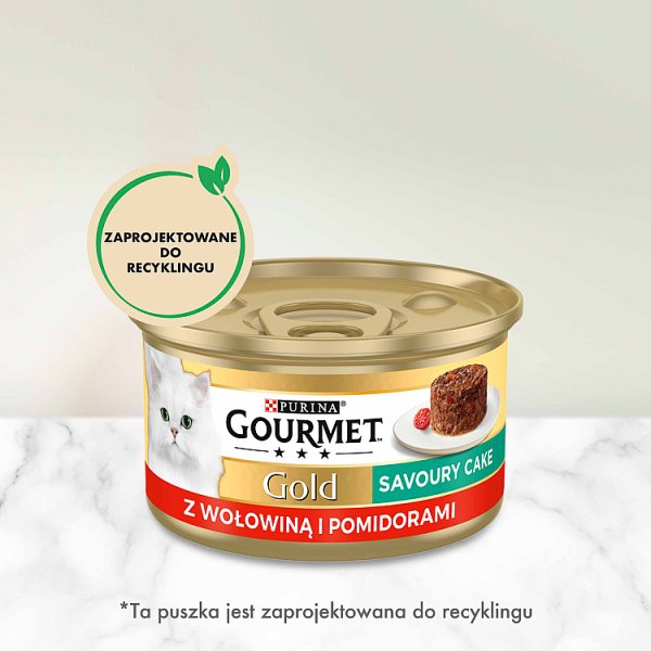 Gourmet Gold Karma dla kotów savoury cake z wołowiną i pomidorami 85 g