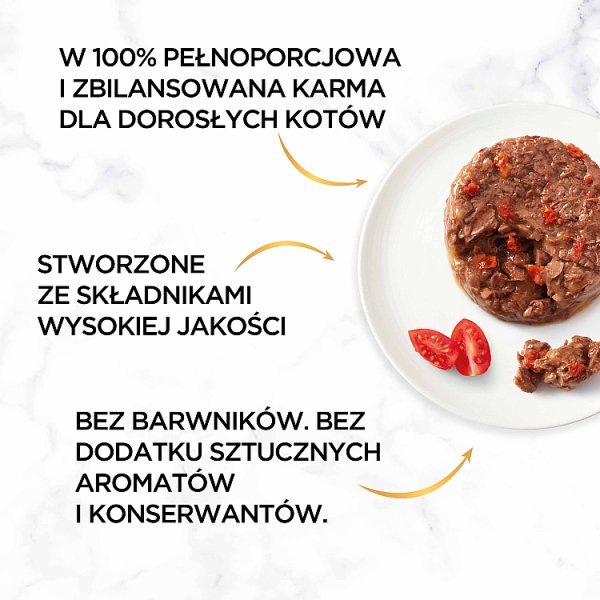 Gourmet Gold Karma dla kotów savoury cake z wołowiną i pomidorami 85 g