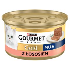 Gourmet Gold Karma mokra dla dorosłych kotów mus z łososiem 85 g