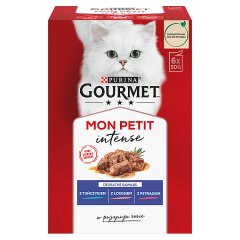 Gourmet Mon Petit Intense Karma dla kotów delikatne kawałki w pysznym sosie 6 x 50 g