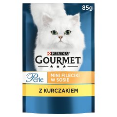 Gourmet Perle Karma dla kotów mini fileciki w sosie z kurczakiem 85 g