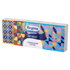 Regina Art Deco Chusteczki higieniczne 10 x 9 sztuk