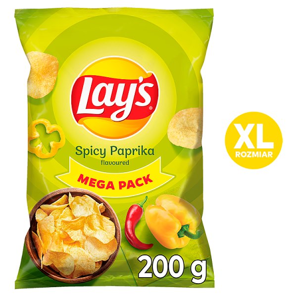 Lay&#039;s Chipsy ziemniaczane o smaku pikantnej papryki 200 g