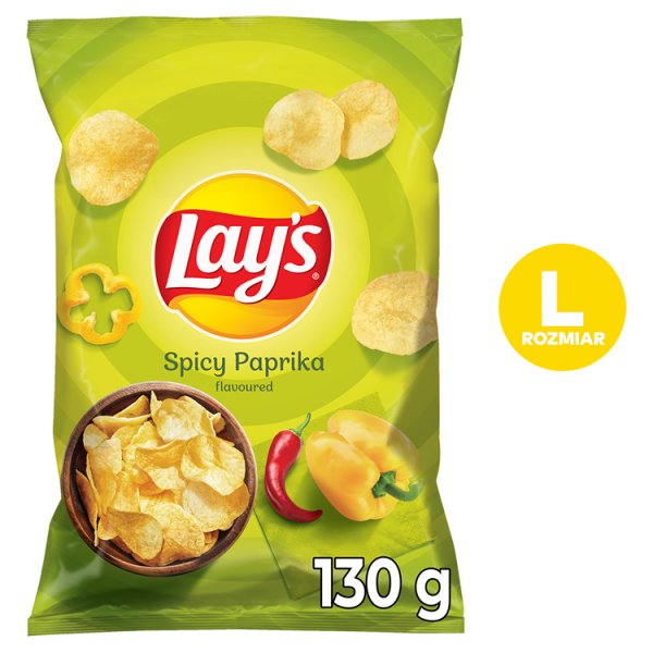 Lay&#039;s Chipsy ziemniaczane o smaku pikantnej papryki 130 g