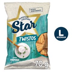 Star Twistos Przekąski ziemniaczane o smaku fromage śmietanowo-cebulowym 70 g