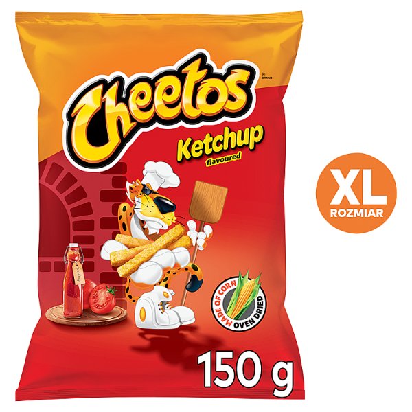 Cheetos Chrupki kukurydziane o smaku ketchupowym 150 g