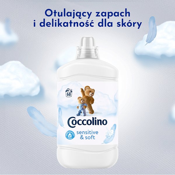 Coccolino Sensitive &amp; Soft Płyn do płukania tkanin koncentrat 1700 ml (68 prań)