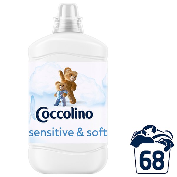 Coccolino Sensitive &amp; Soft Płyn do płukania tkanin koncentrat 1700 ml (68 prań)