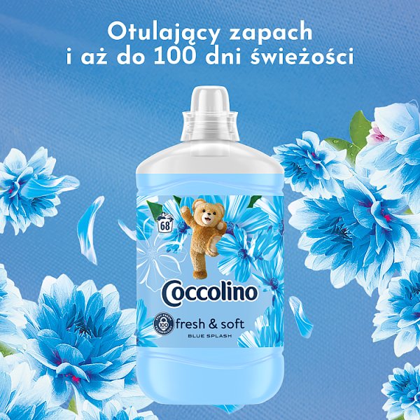 Coccolino Blue Splash Płyn do płukania tkanin koncentrat 1700 ml (68 prań)