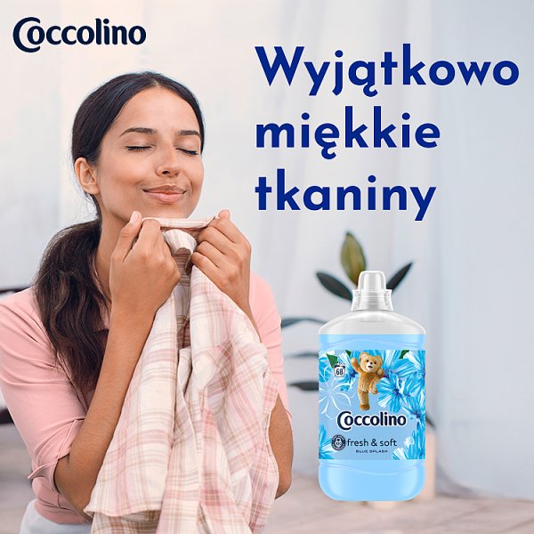 Coccolino Blue Splash Płyn do płukania tkanin koncentrat 1700 ml (68 prań)