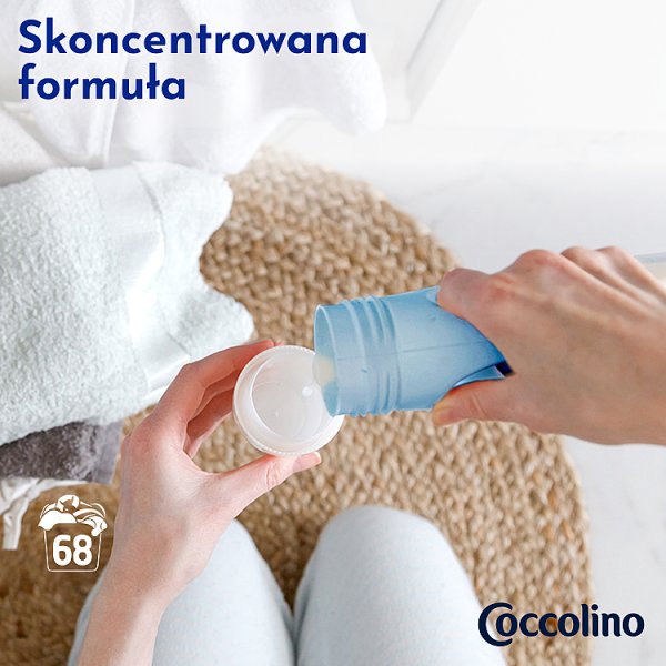 Coccolino Blue Splash Płyn do płukania tkanin koncentrat 1700 ml (68 prań)