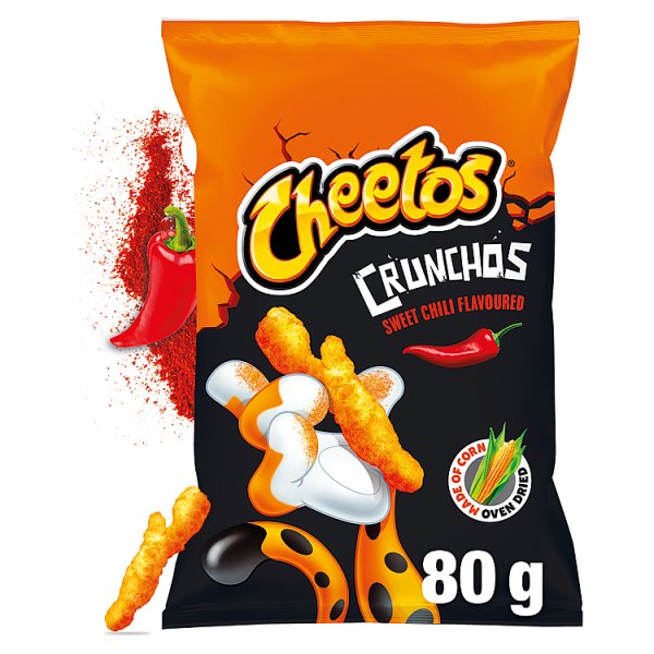 Cheetos Crunchos Chrupki kukurydziane o smaku słodkie chilli 80 g