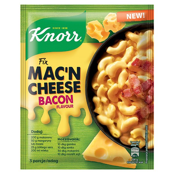 Knorr Fix mac&#039;n cheese o smaku bekonu 33 g