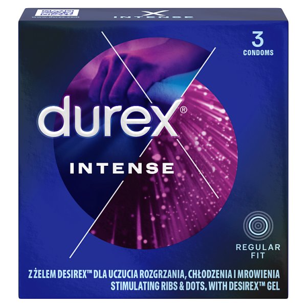 Durex Intense Prezerwatywy 3 sztuki