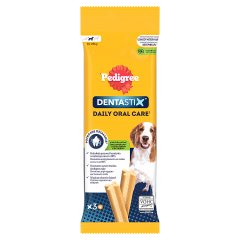 Pedigree DentaStix Karma uzupełniająca dla psów 10-25 kg 77 g (3 sztuki)