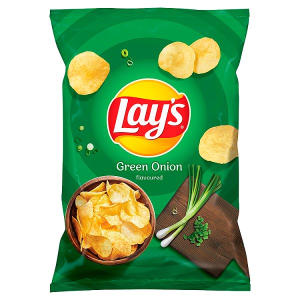 Lay&#039;s Chipsy ziemniaczane o smaku zielonej cebulki 130 g