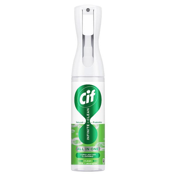 Cif Infinite Clean Lime &amp; Lemongrass Spray z naturalnymi probiotykami 280 ml