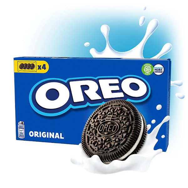 Oreo Original Ciastka Kakaowe Z Nadzieniem O Smaku Waniliowym 4x44g - 176 G