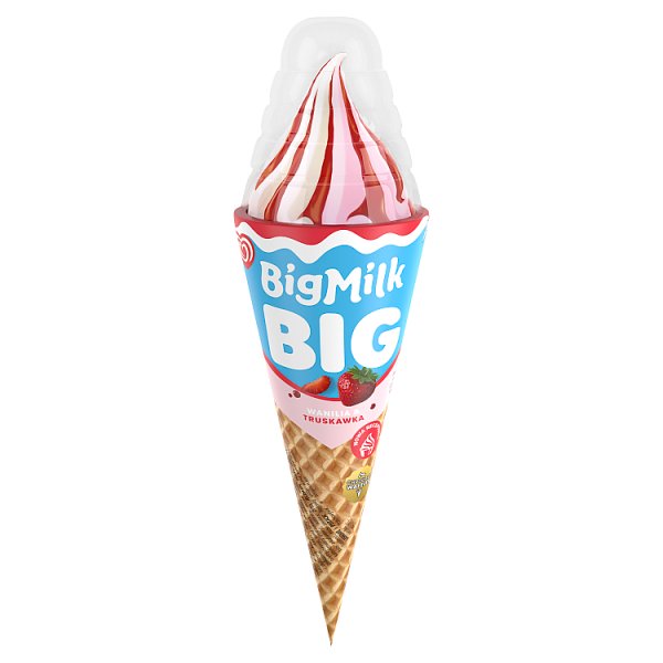 Big Milk Big Lody wanilia &amp; truskawka 140 ml