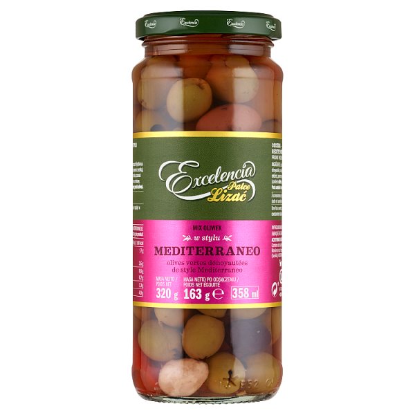 Excelencia Mix oliwek w stylu mediterraneo 320 g