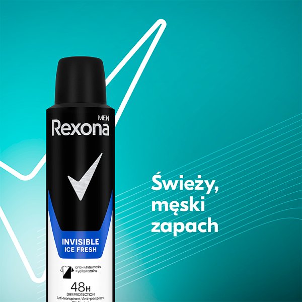 Rexona Men Invisible Ice Fresh Antyperspirant w aerozolu 150 ml
