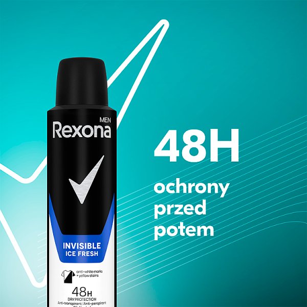 Rexona Men Invisible Ice Fresh Antyperspirant w aerozolu 150 ml