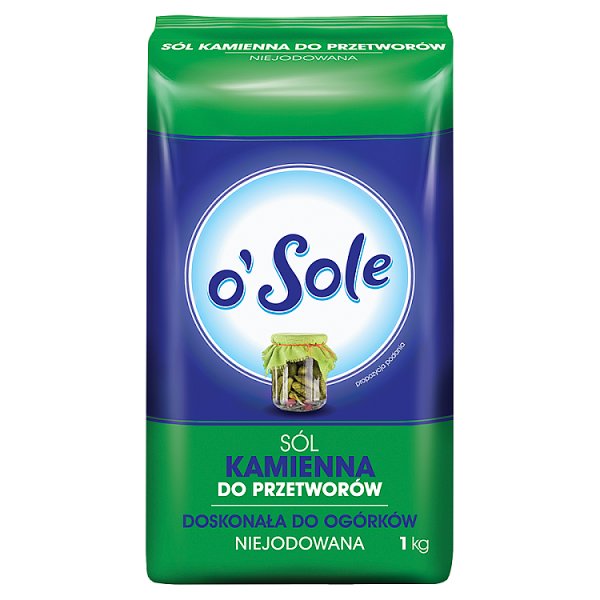 o&#039;Sole Sól kamienna do przetworów niejodowana 1 kg