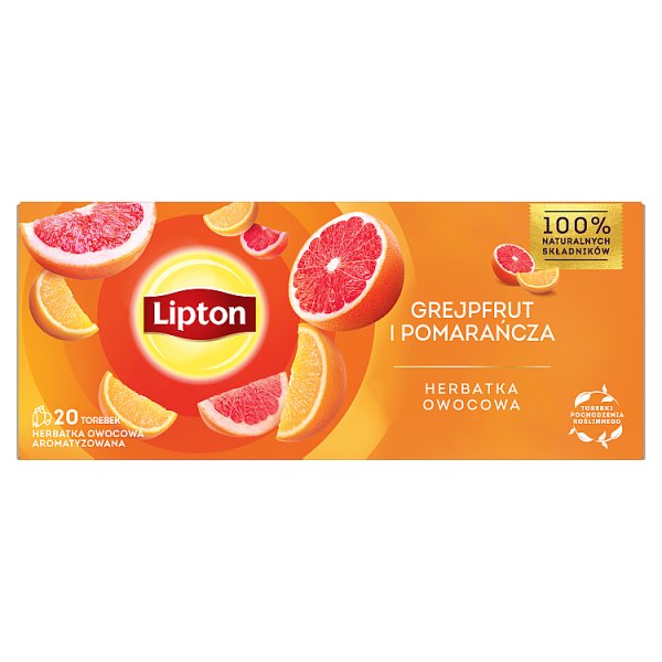 Lipton Herbatka owocowa grejpfrut i pomarańcza 34 g (20 torebek)
