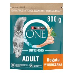 PURINA ONE Bifensis Adult Karma dla kotów bogata w kurczaka 800 g