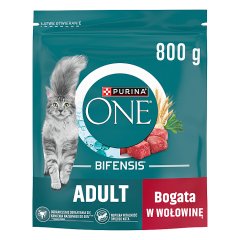 PURINA ONE Bifensis Adult Karma dla kotów bogata w wołowinę 800 g