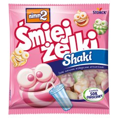 nimm2 Śmiejżelki Shaki Żelki owocowe wzbogacone witaminami 90 g