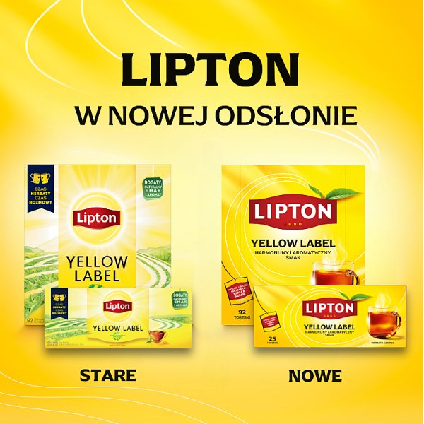 Lipton Yellow Label Herbata czarna 184 g (92 torebki)