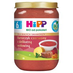 HiPP BIO Barszczyk czerwony z delikatną wołowiną po 6. miesiącu 190 g