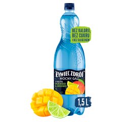 Żywiec Zdrój Mocny Gaz Napój gazowany i nuta mango limonki 1,5 l