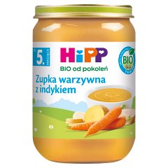 HiPP ΒIO Zupka warzywna z indykiem po 5. miesiącu 190 g