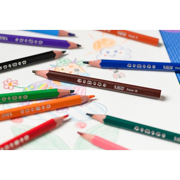 BiC Kids Evolution Triangle Kredki jumbo 12 sztuk